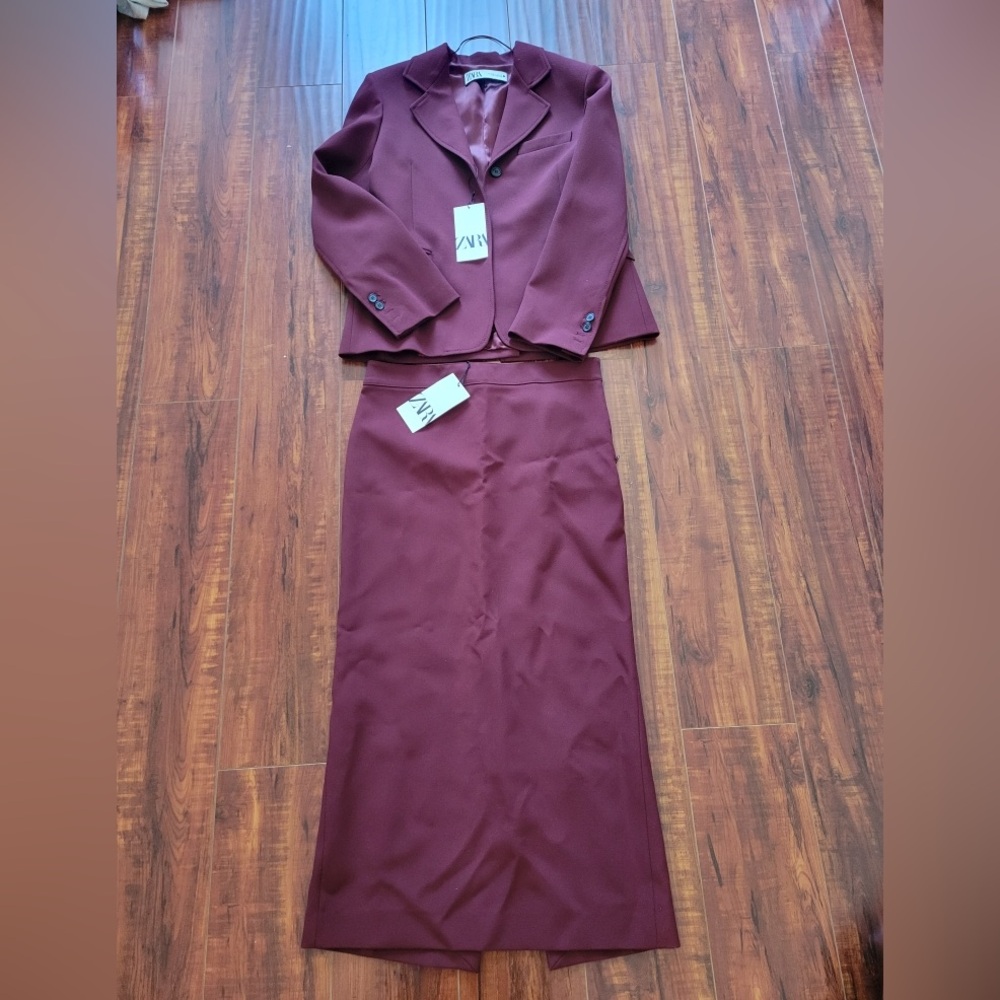Zara Blazer + Skirt Set